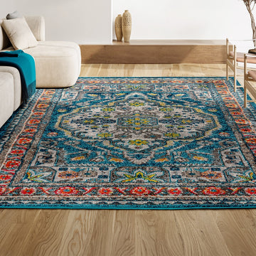 Kristina bohemian Flair Boho Vintage Medallion Area Rug